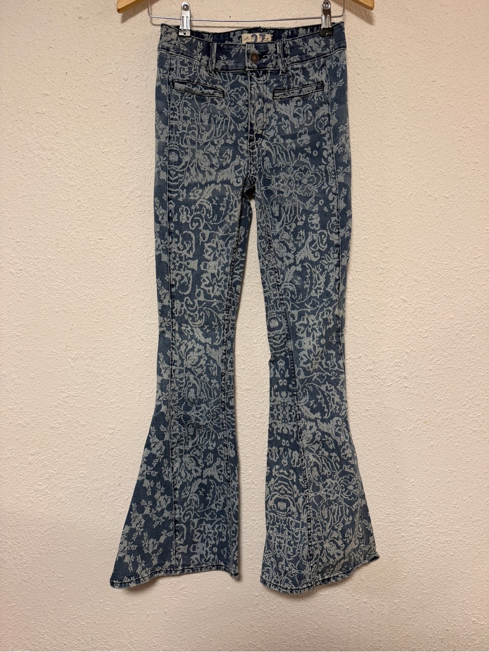 We the Free Dream Lover Paisley Printed Flare leg jeans 27
